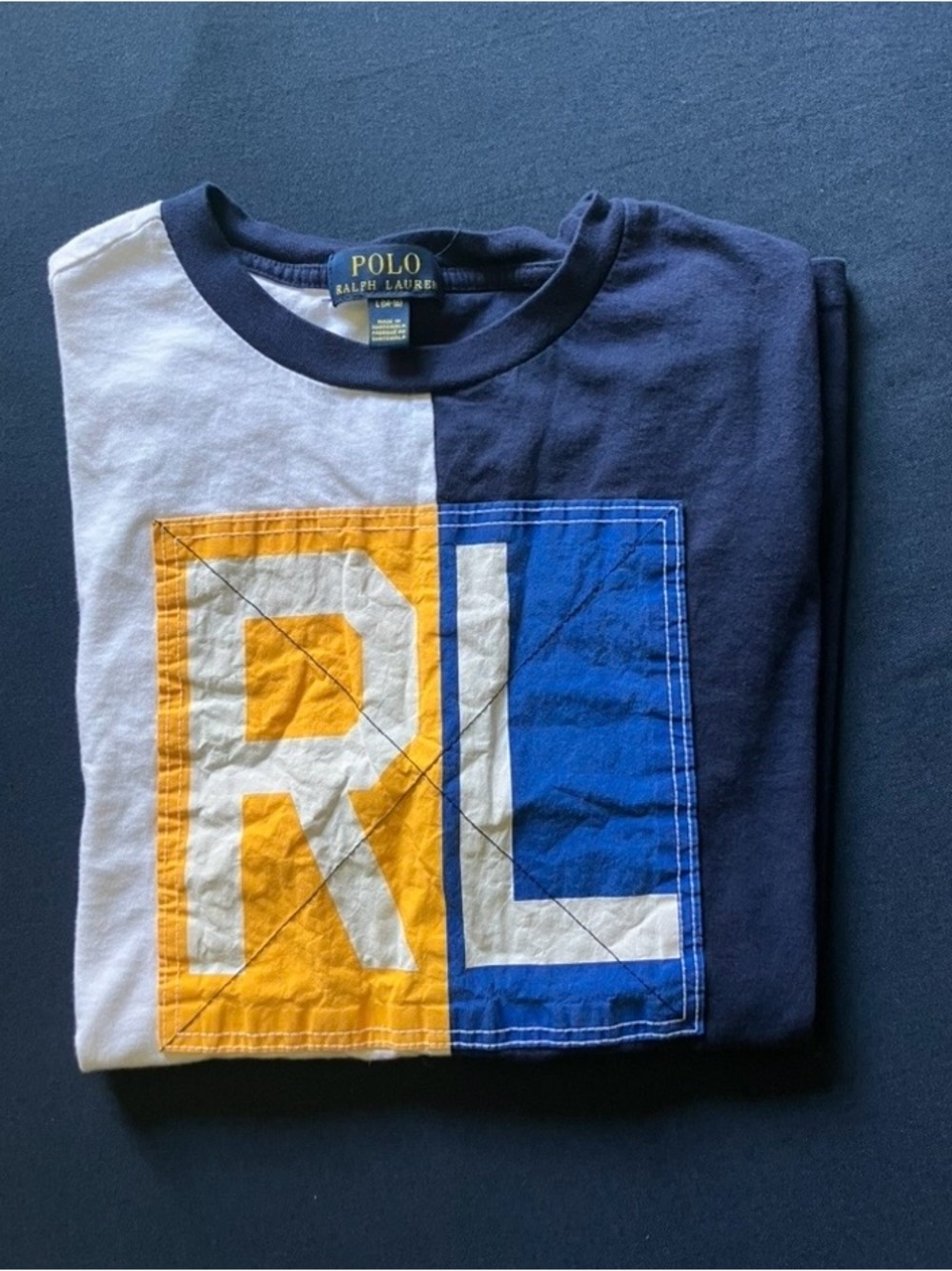 Polo Ralph Lauren Nautical Flag Colorblock T-shirt - Picture 8 of 8